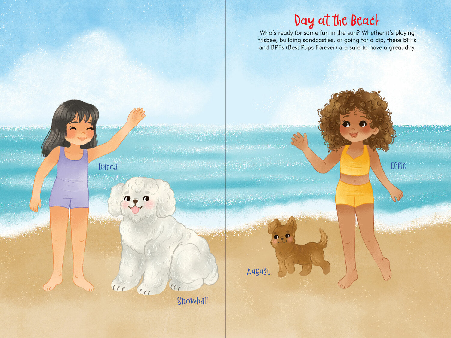 Puppies Sticker Doll Dress-Up Book