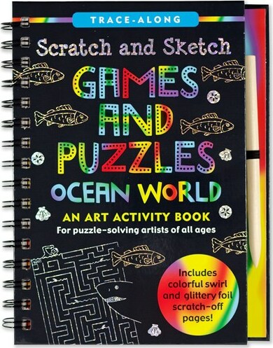 Scratch & Sketch Games & Puzzles: Ocean World (Trace-Along)