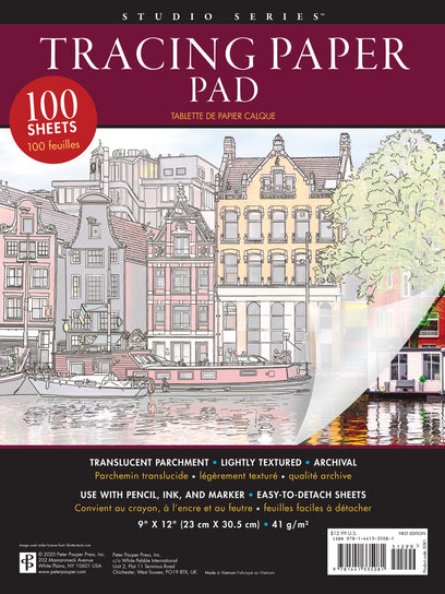 Studio Series Tracing Paper Pad (100 High-Quality Sheets)