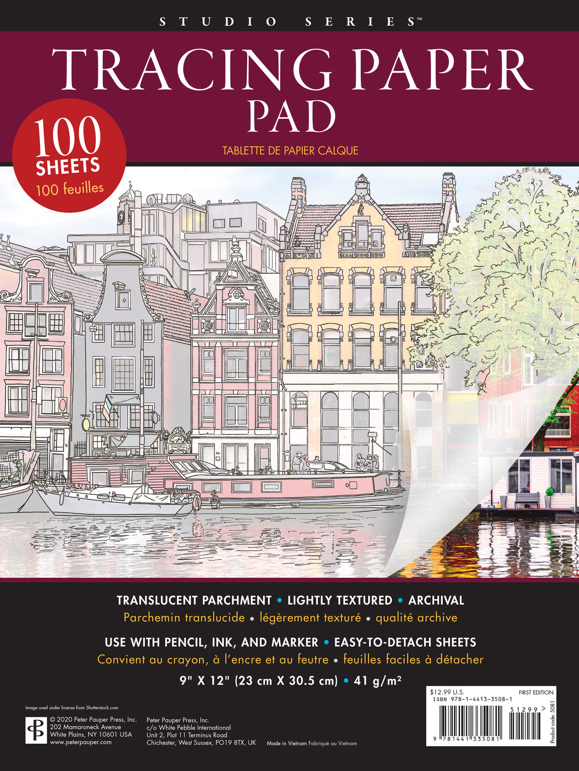 Studio Series Tracing Paper Pad (100 High-Quality Sheets)