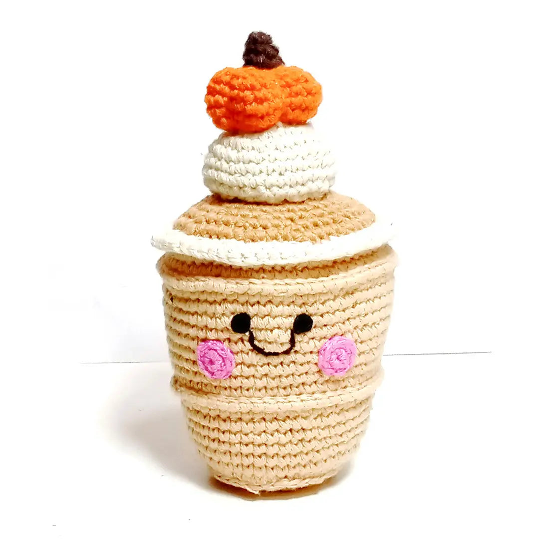 Pretend Play Food Rattle - Pumpkin Spice Latte