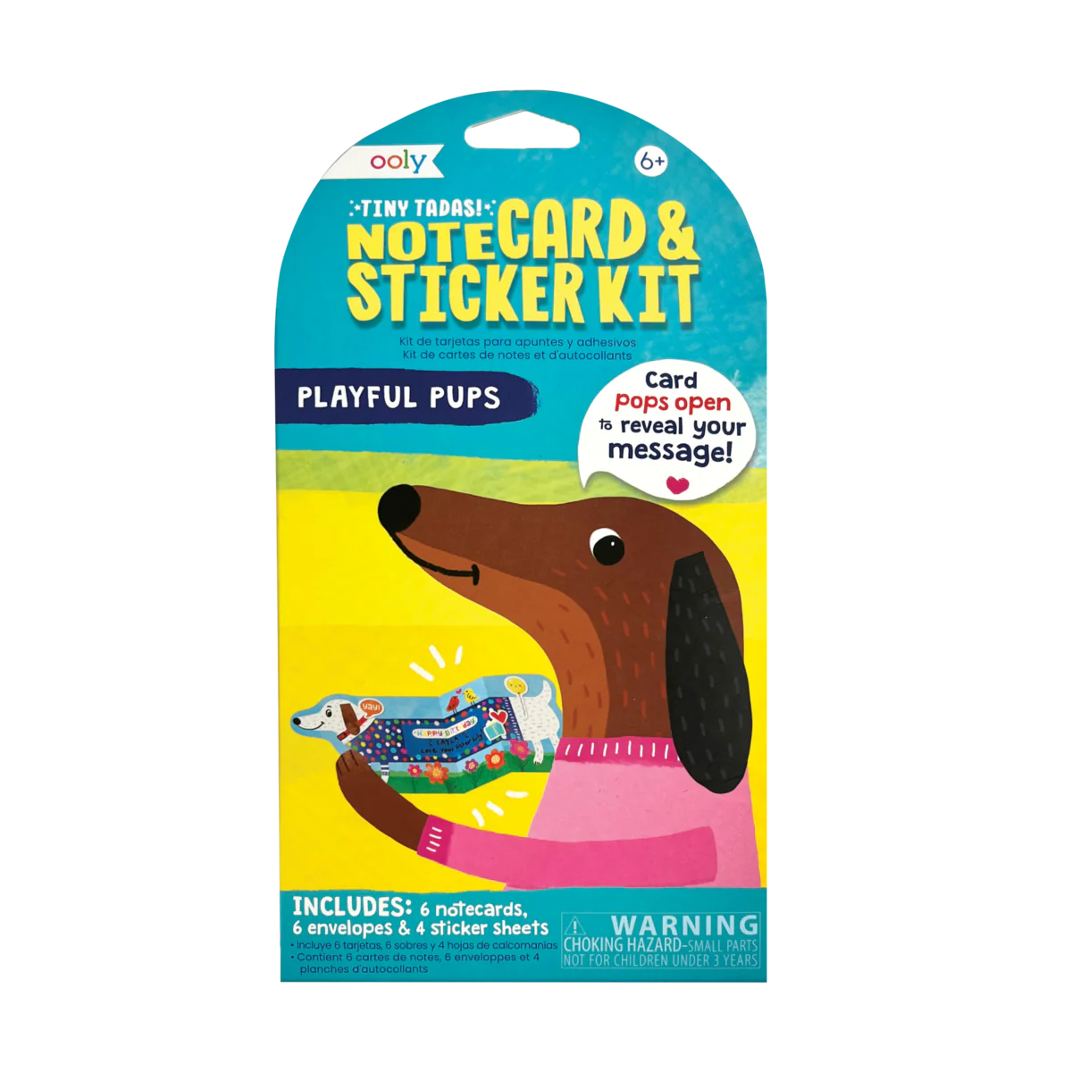 Playful Pups - Notecard and Sticker Kit