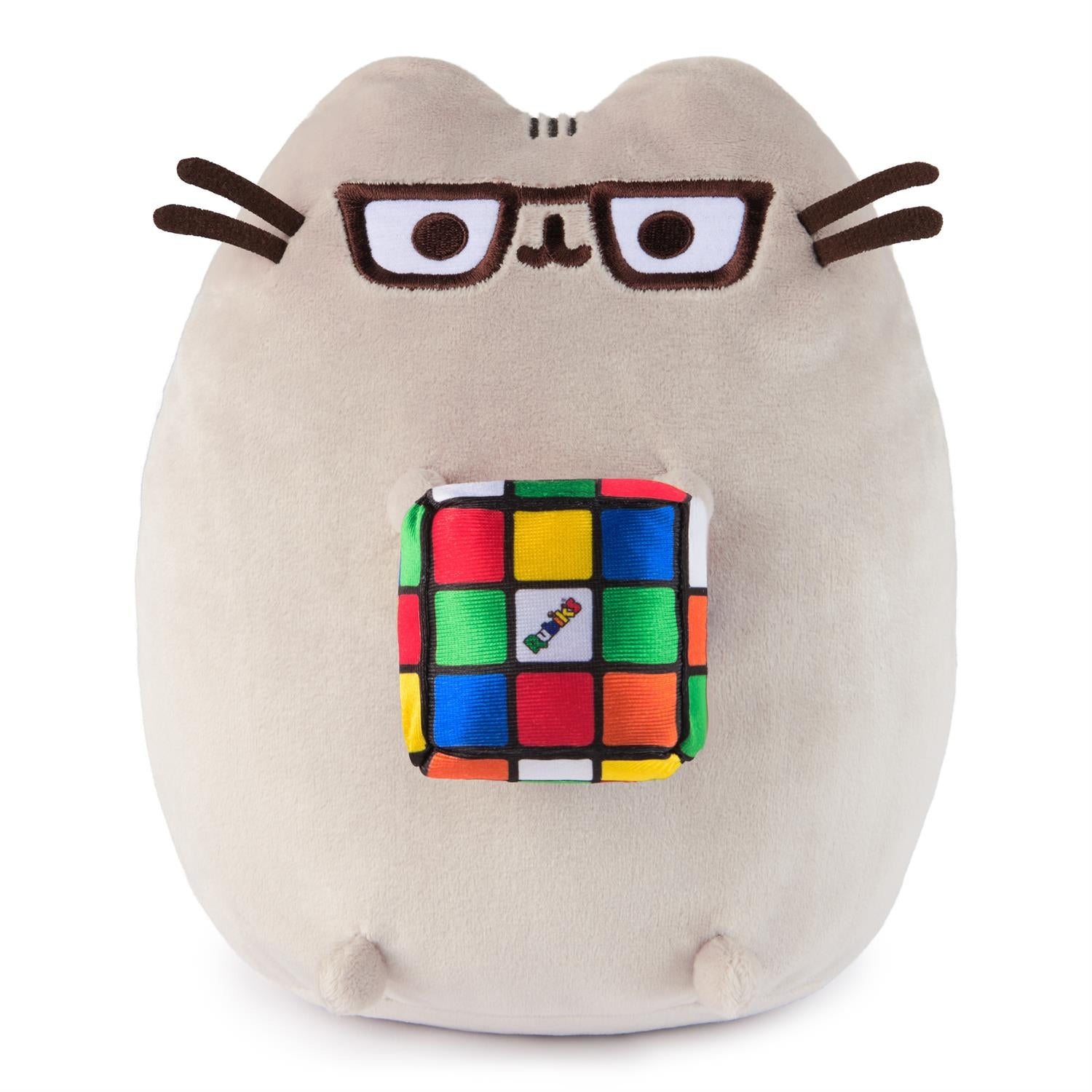 Pusheen with Rubik's Cube, 9.5"