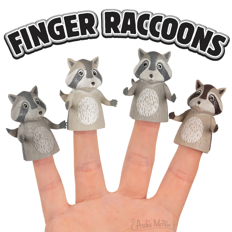 Raccoon Finger Puppets