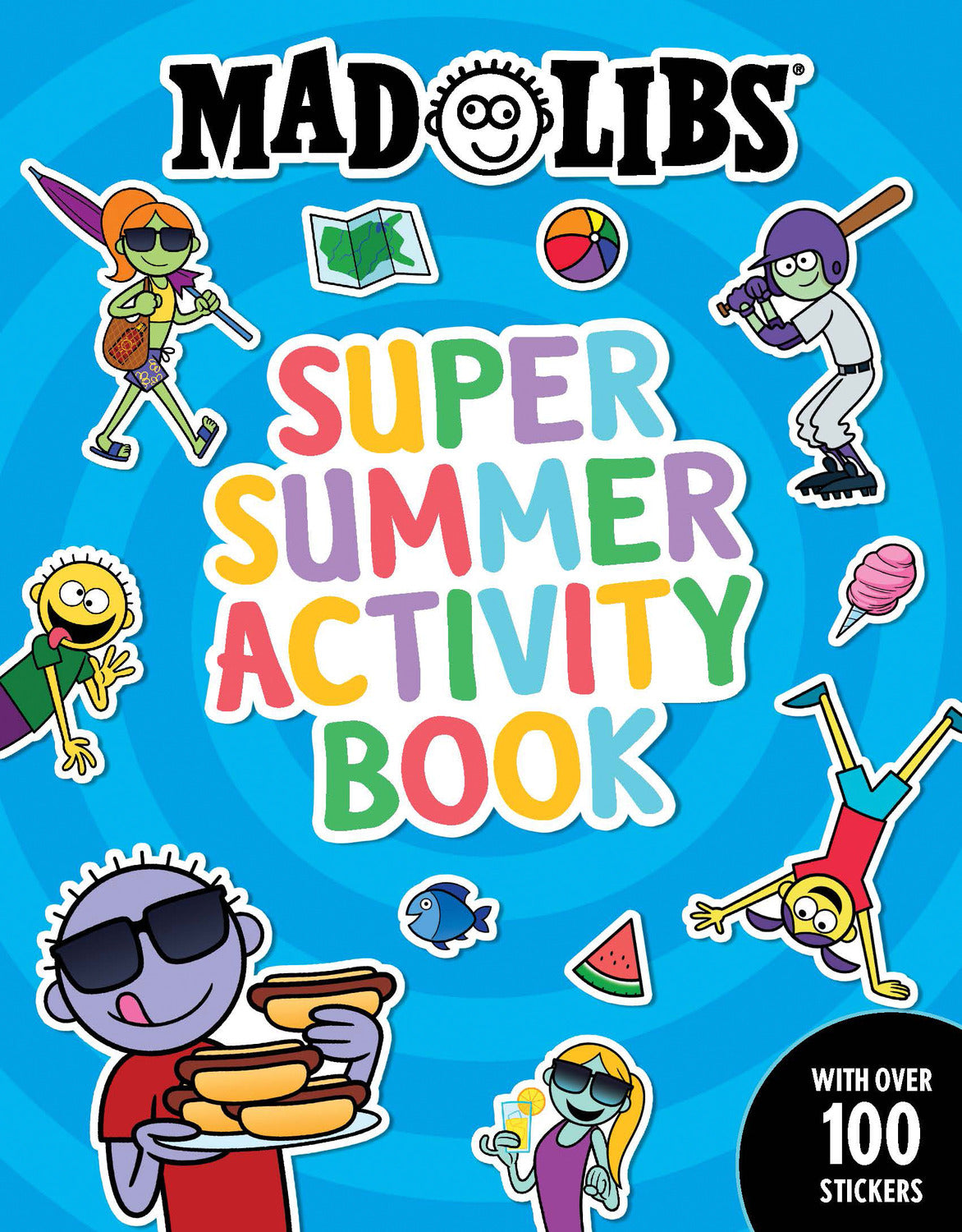 Mad Libs Super Summer Activity Book: Sticker and Activity Book with Over 100 Stickers