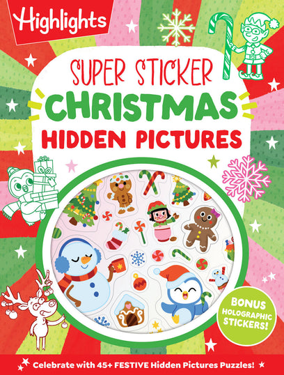 Super Sticker Christmas Hidden Pictures