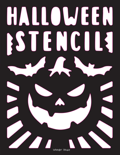 Stencil Book Halloween