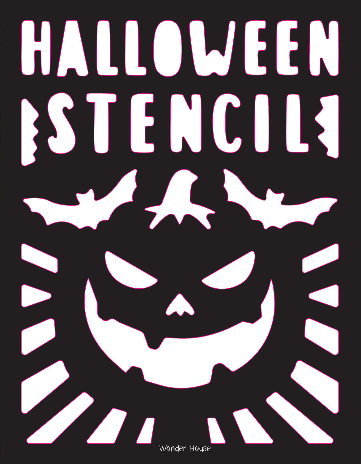 Stencil Book Halloween