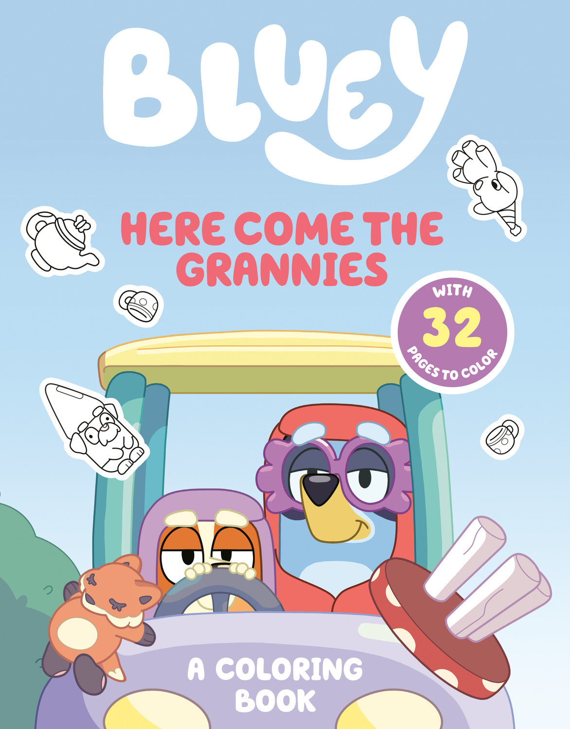 Bluey: Here Come the Grannies: A Coloring Book