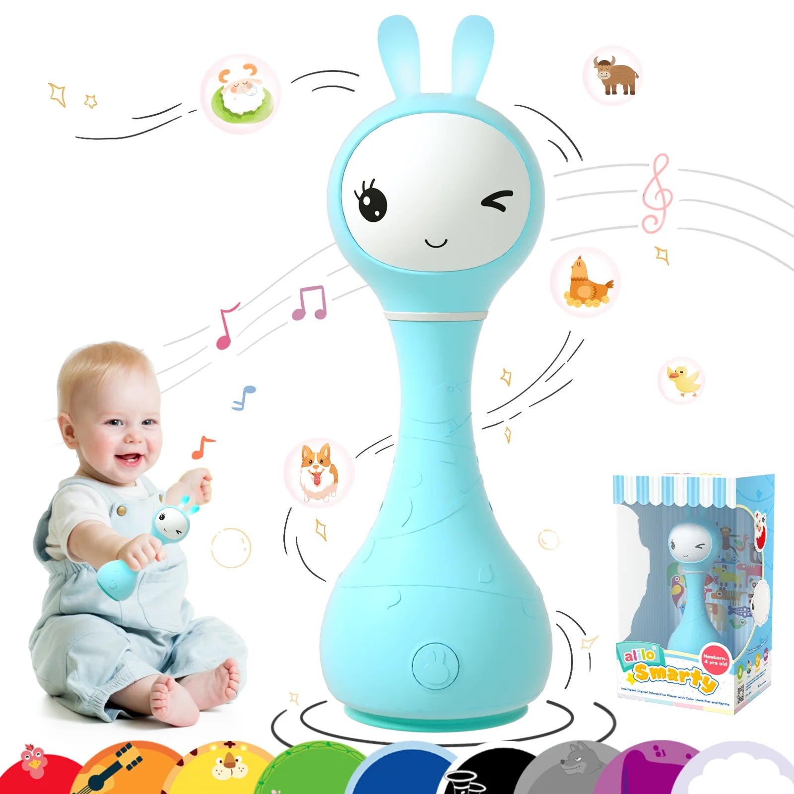 R1 Smarty - Shake & Tell Rattle (Blue)