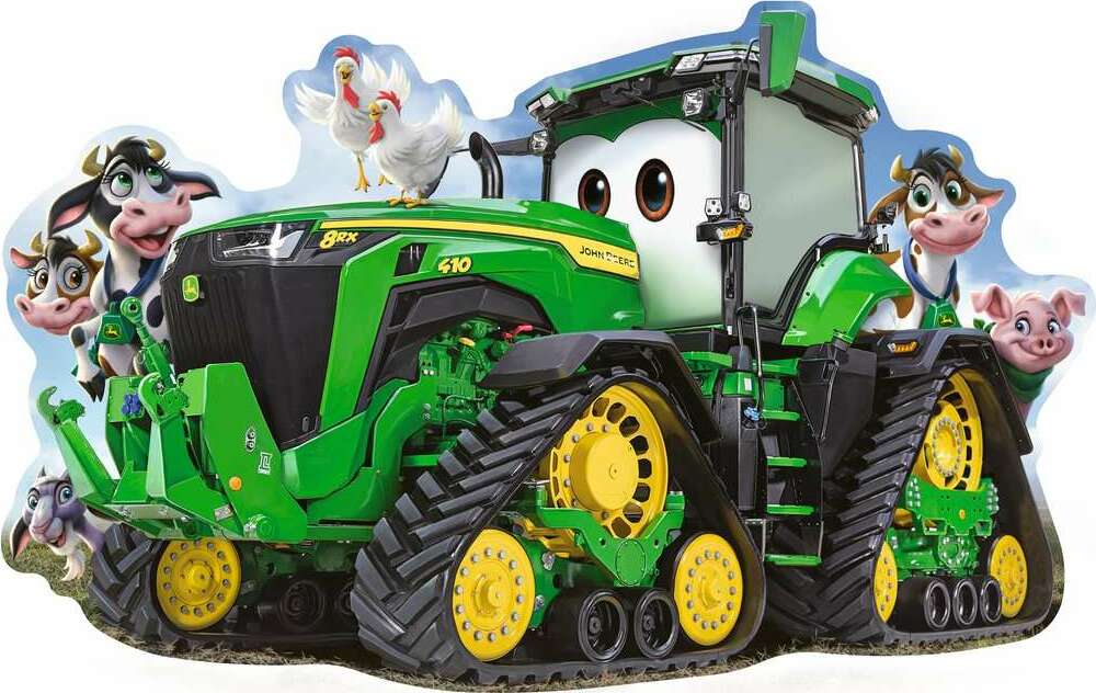 John Deere Tractor Shaped Floor Puzzle (24 pc floor Puzzle)