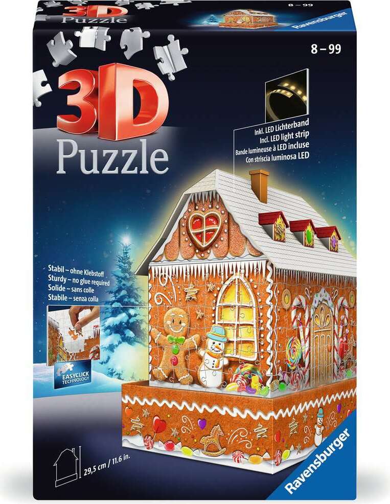 Gingerbread House - Night Edition (216 pc puzzle-buildings)