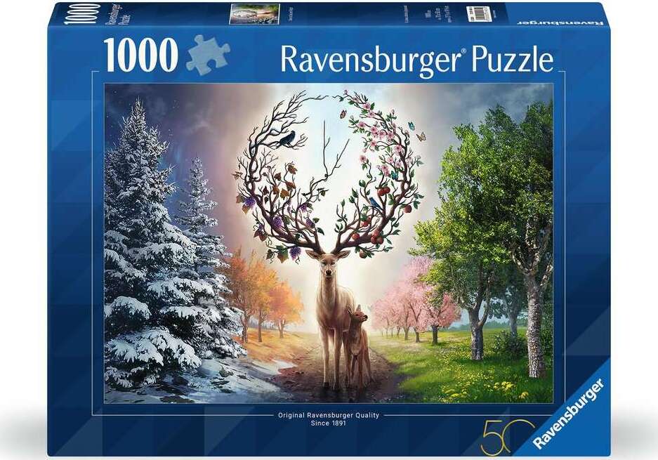 Deer at Day and Night (1000 pc Puzzle)