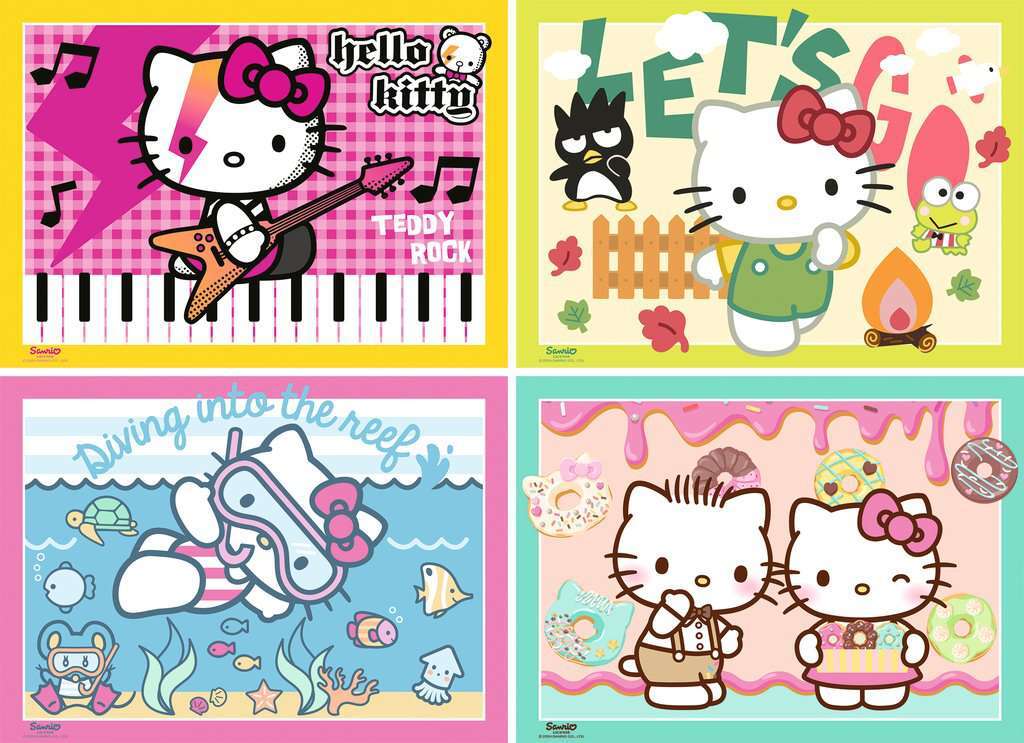 Let's go, Hello Kitty! Puzzle (4x100 pc)