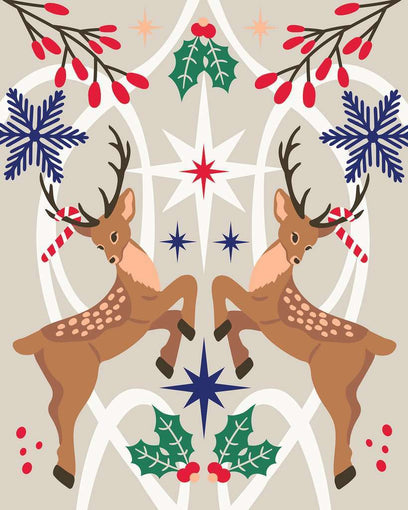 CreArt: Christmas Deer 10x12