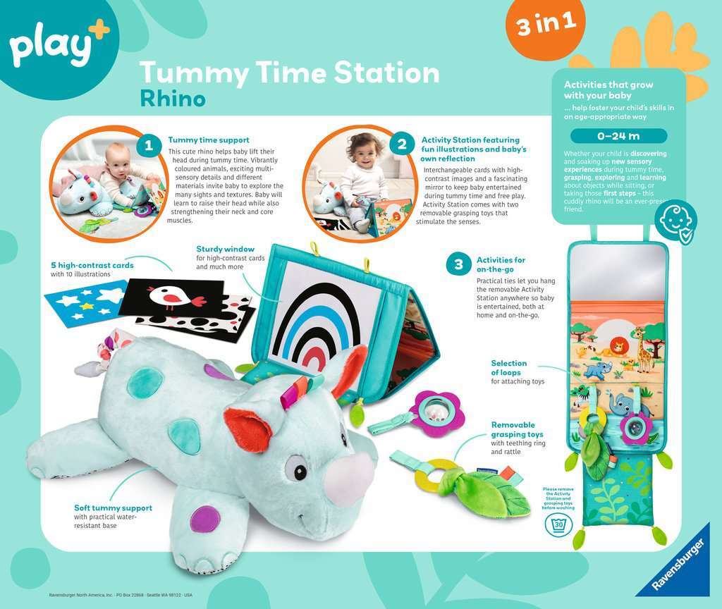 Tummy Time Station: Rhino