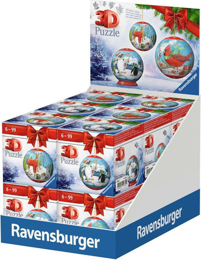 Animal Cheer 3D Christmas Balls (assorted)