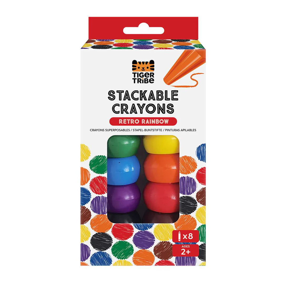 Stackable Crayons - Retro Rainbow