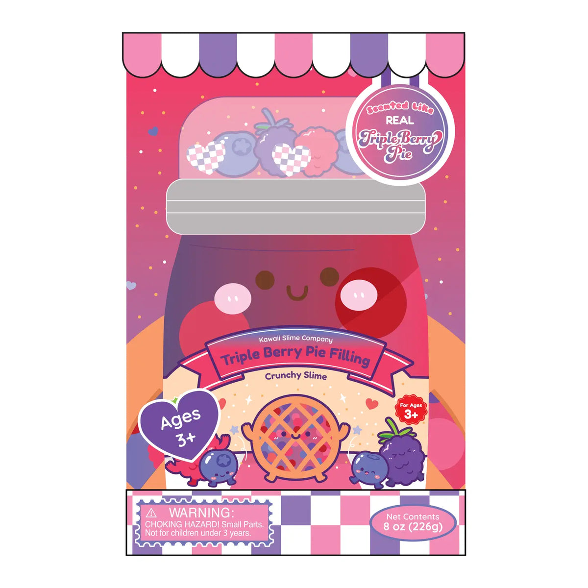 Triple Berry Jelly Cube Pie Filling Slime