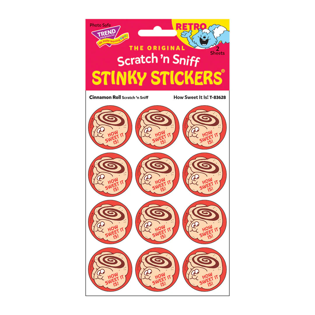 Scratch n Sniff Stickers - Cinnamon Roll