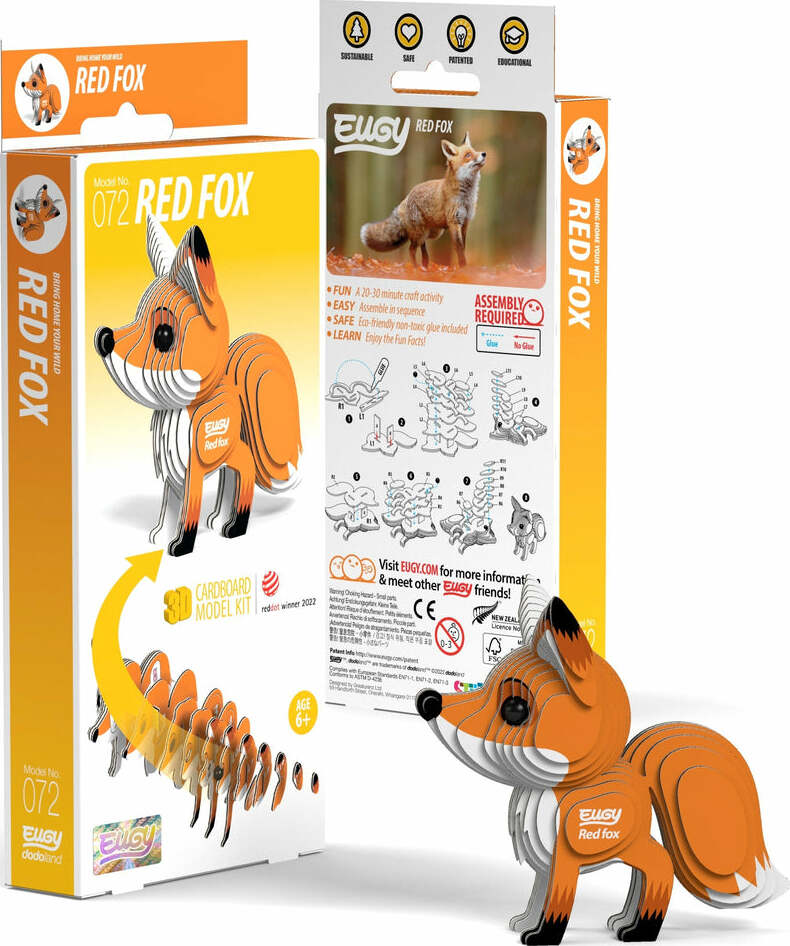 EUGY Red Fox 3D Puzzle