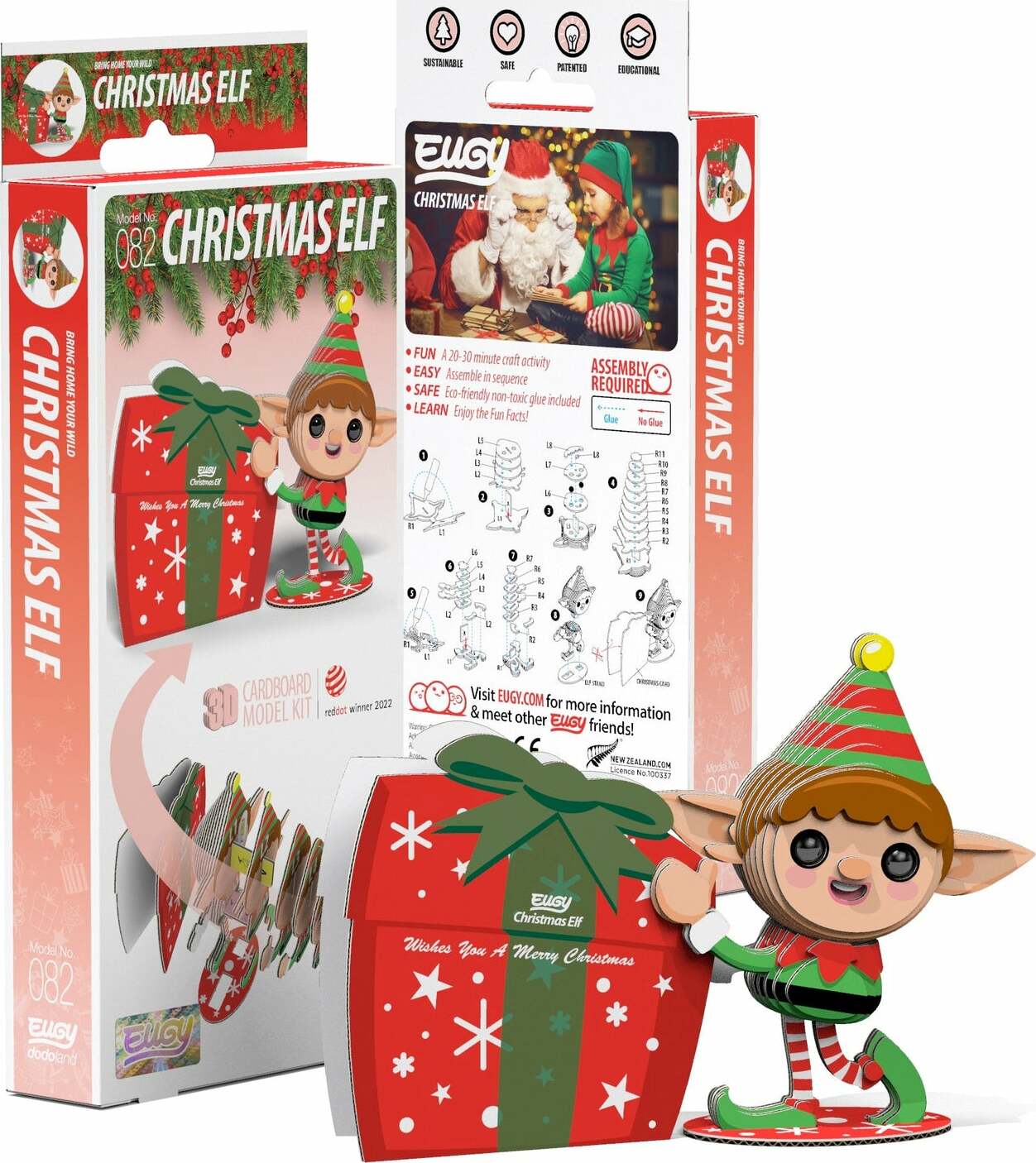 EUGY Christmas Elf 3D Puzzle