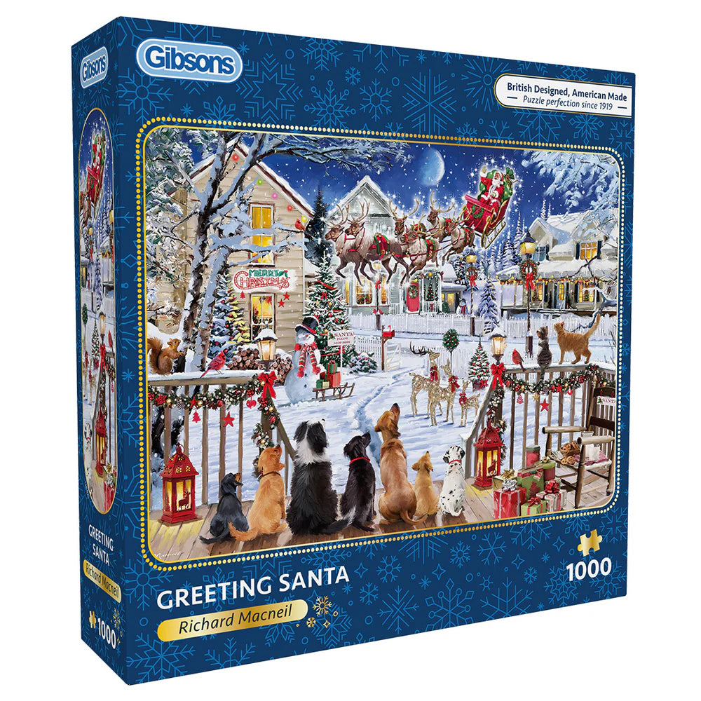 Greeting Santa, 1000 pc puzzle