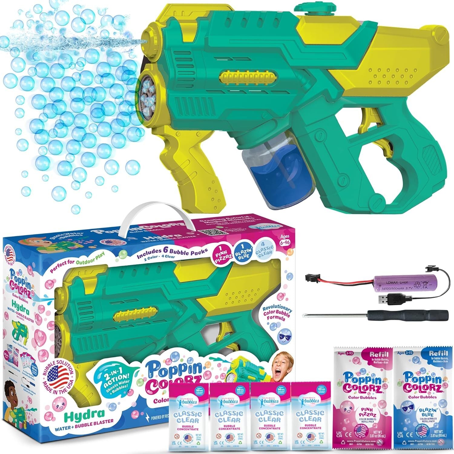 PoppinColorz Color Bubble Blaster (Hydra)