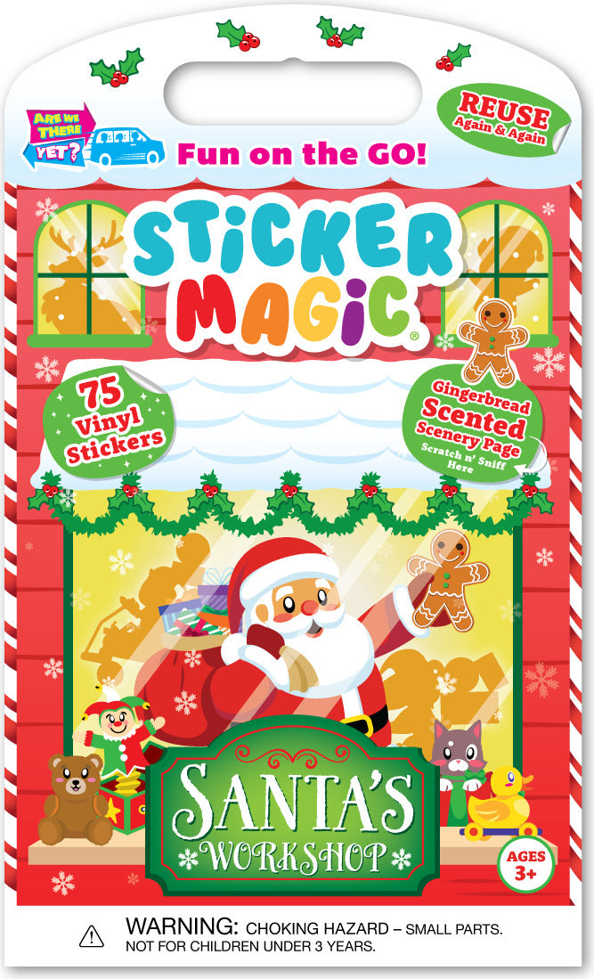 Sticker Magic: Santa's Workshop (Gingerbread)