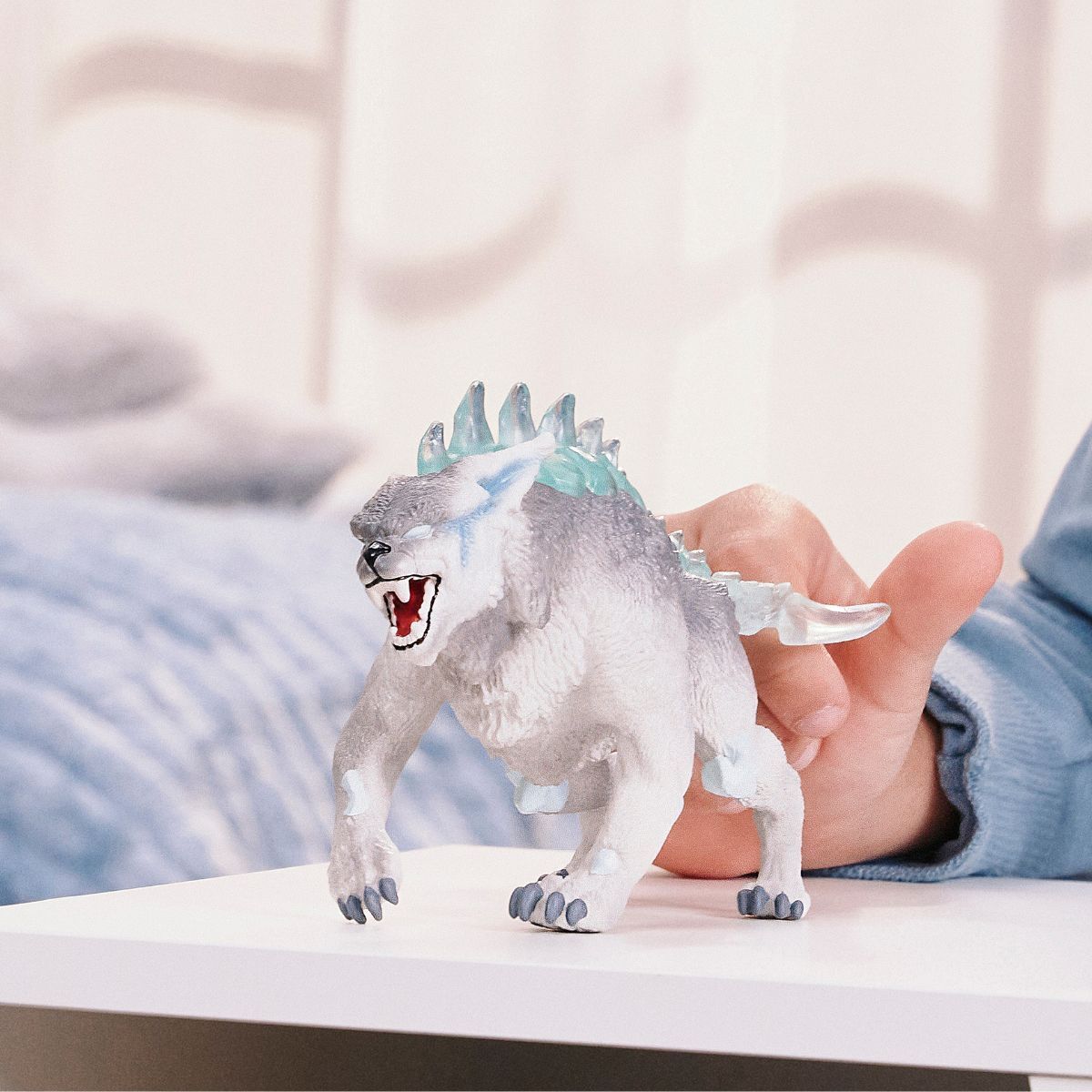 Ice Lynx Animal Toy Figurine