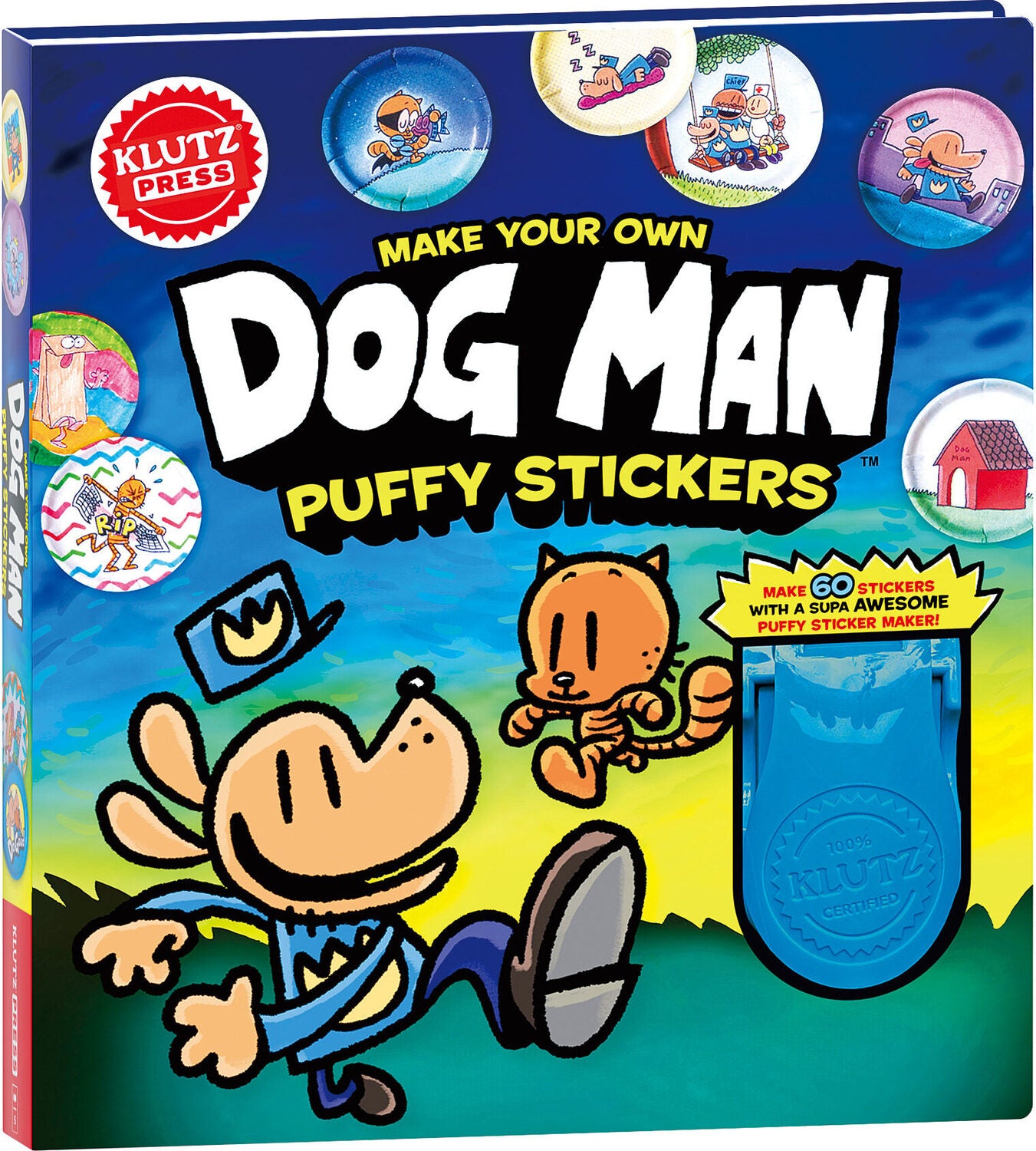 Make Your Own Dog Man Puffy Stickers