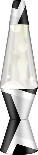 Lava Lamp 14.5" Polygonal White and Clear