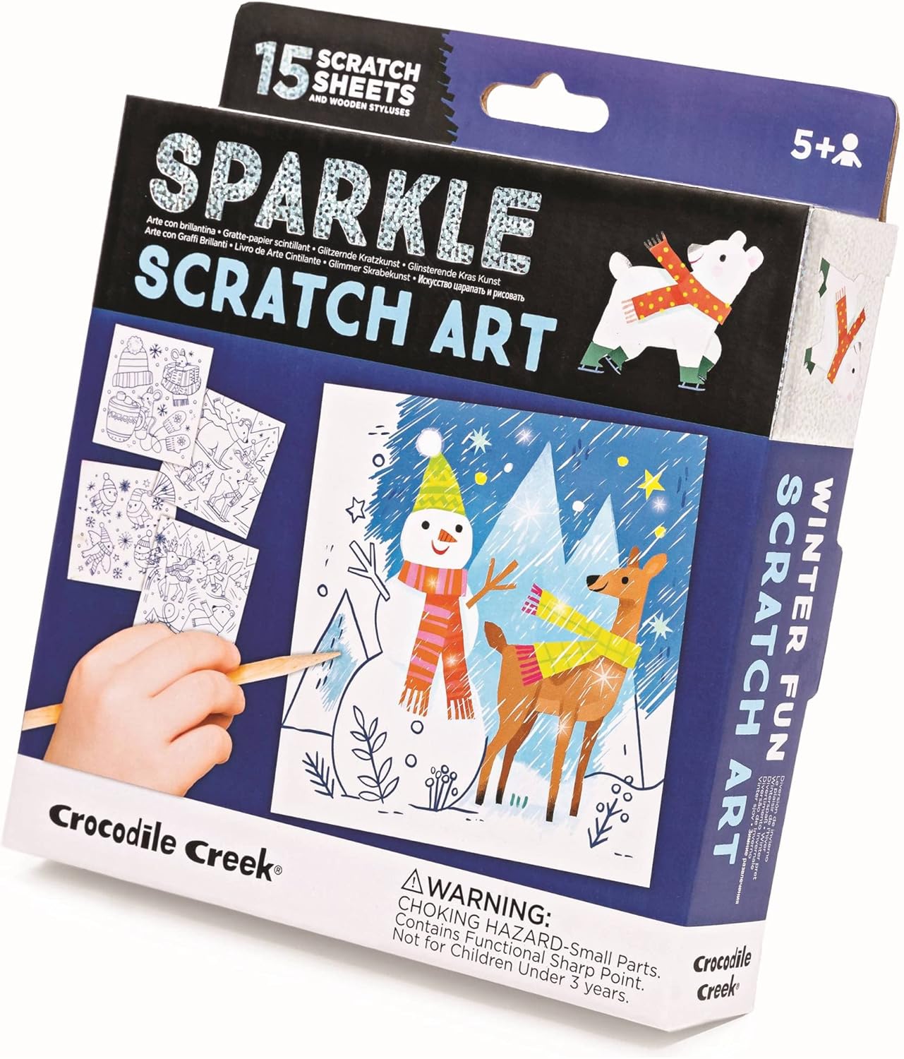 Sparkle Scratch Art -Winter Fun