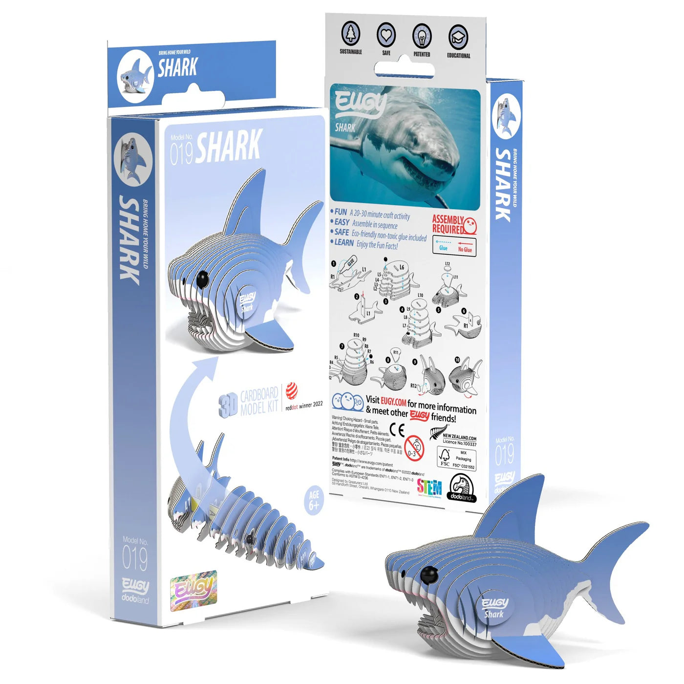 EUGY 3D Puzzle - Shark