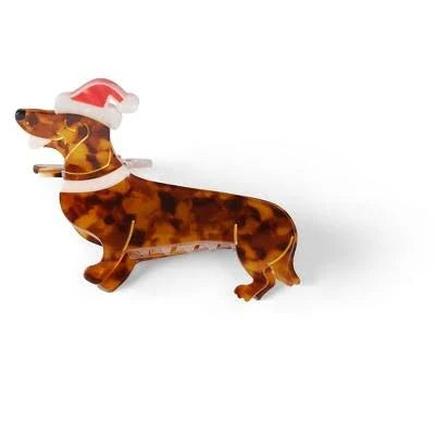 Santa Dog Claw Clip