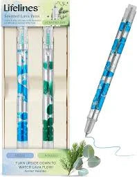 Lifeline Lava Scented Gel Pens 2 Pack (Blue & Green)