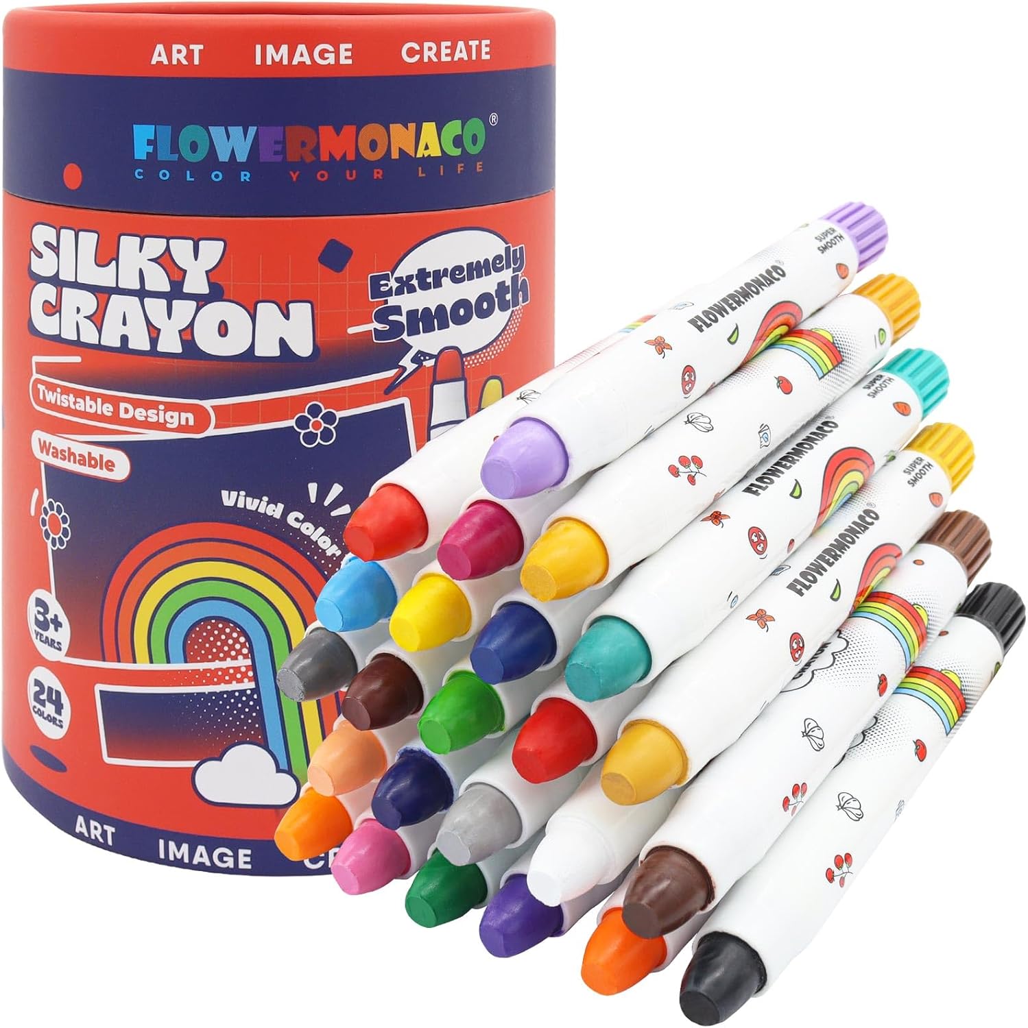 Silk Crayons - 24 color set