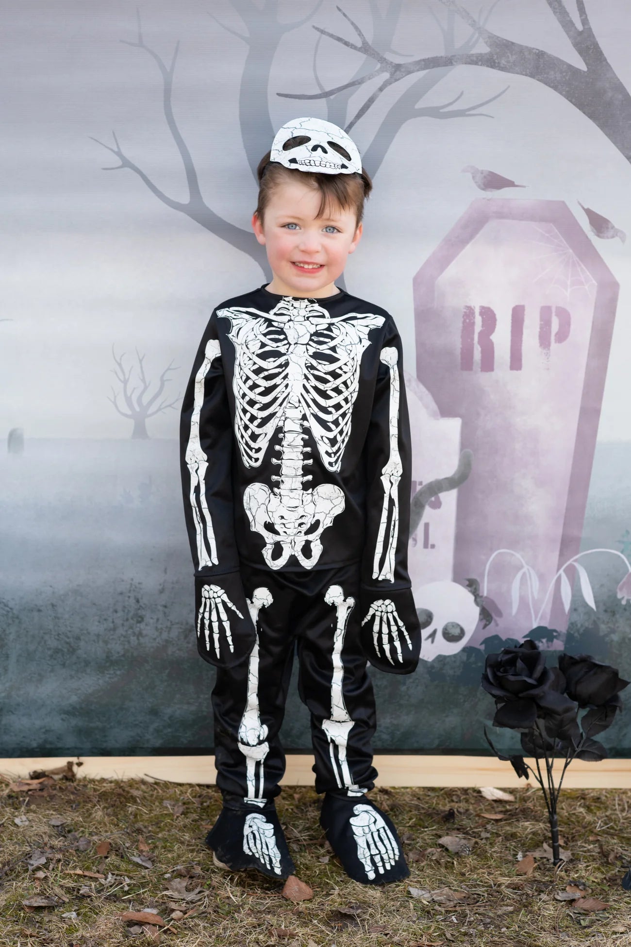 Glow in the Dark - Skeleton Costume Size 5-6