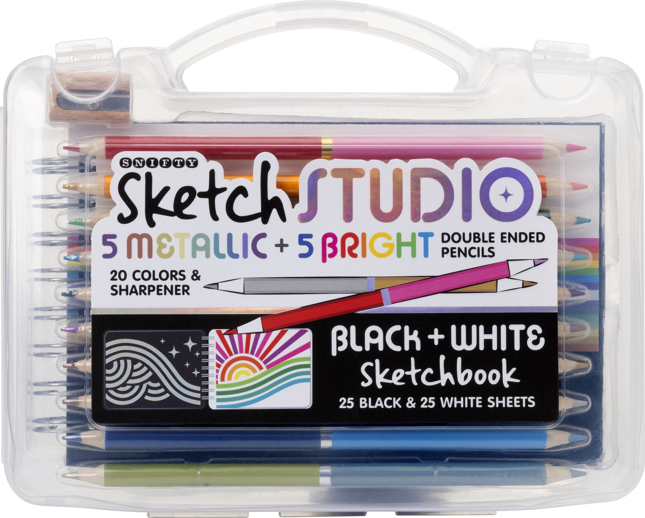 Black & White Sketchbook Travel Set