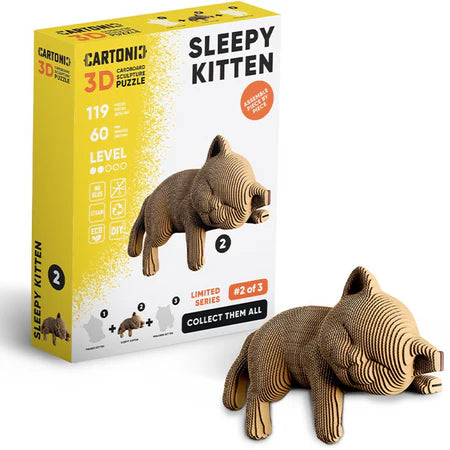 Sleepy Kitten 3D Puzzle