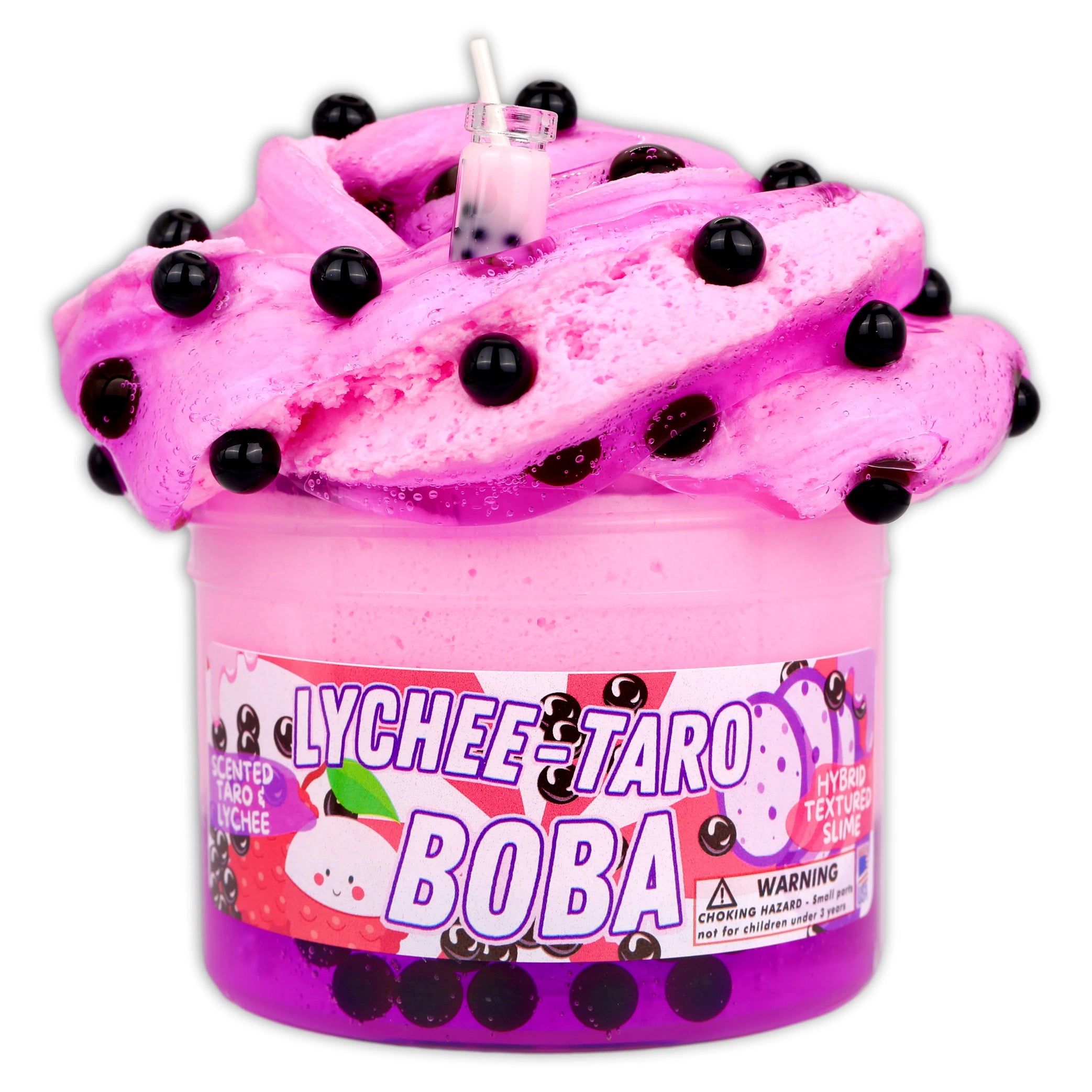 Lychee Taro Boba Slime