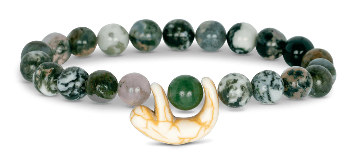 The Wander Bracelet - Sloth, Rainforest Green