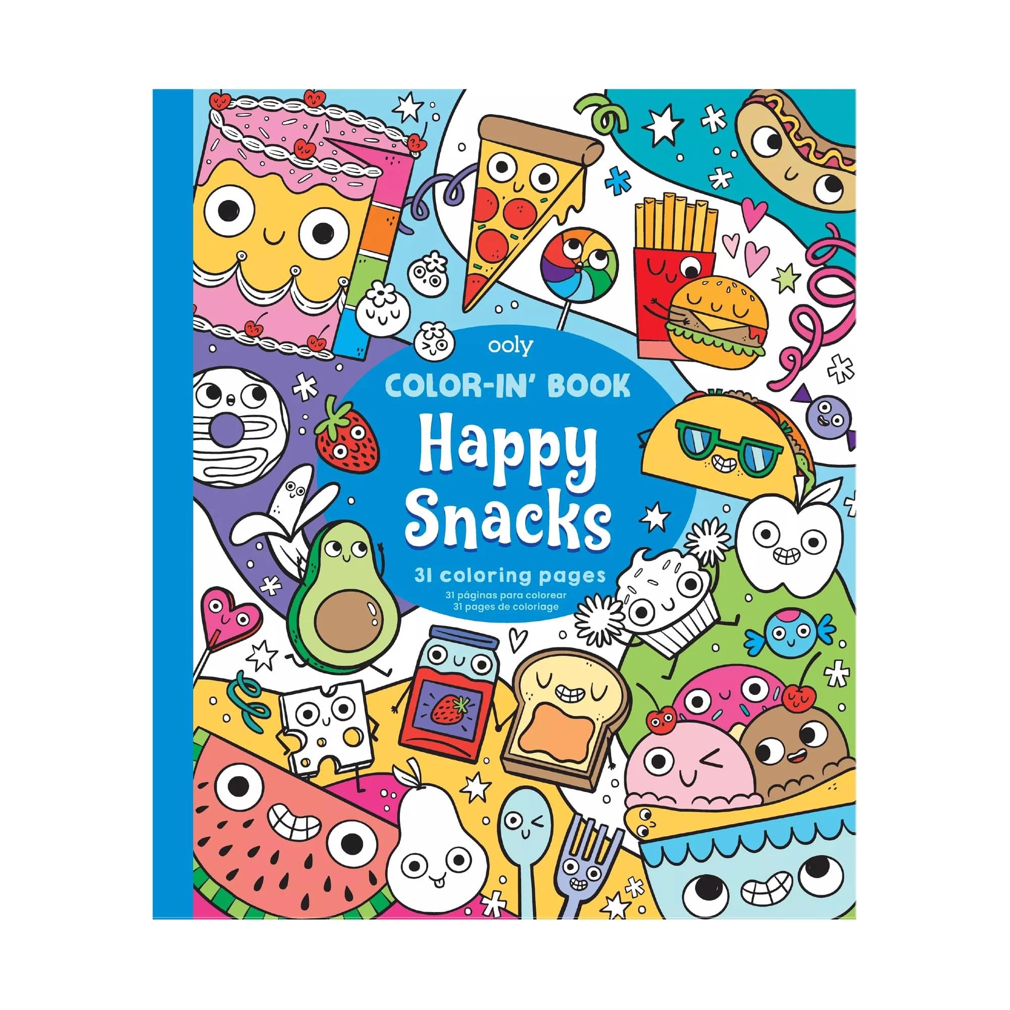 Color-In Book - Happy Snacks