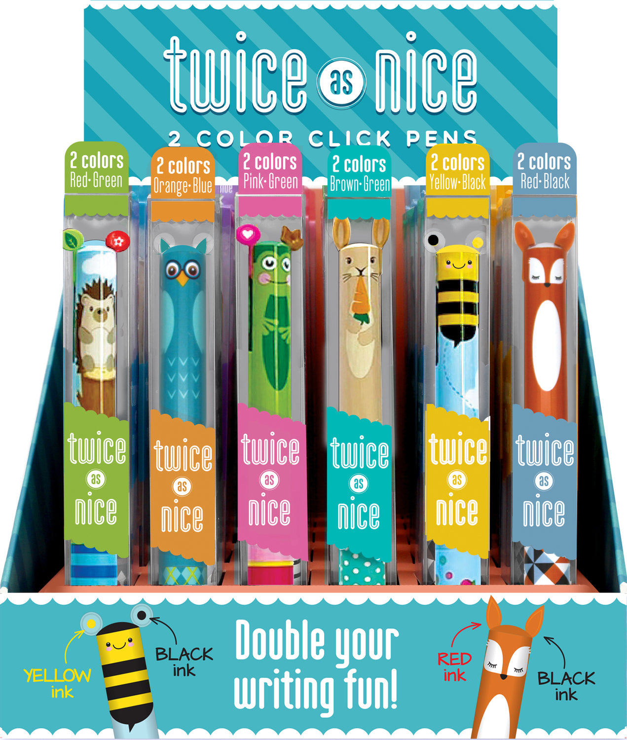 Woodland Animal Twice as Nice Pen (assorted)