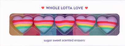 Whole Lotta Love Scented Heart Erasers Set