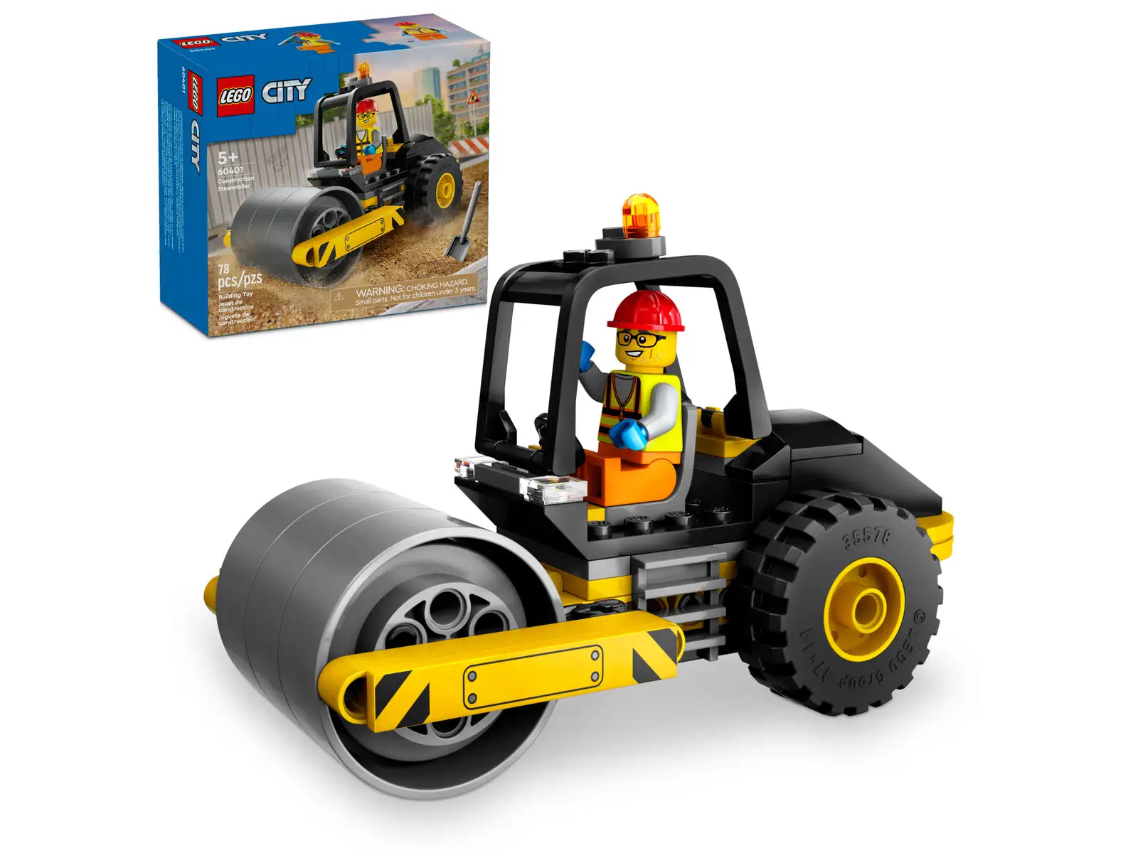 Lego City Construction Steamroller