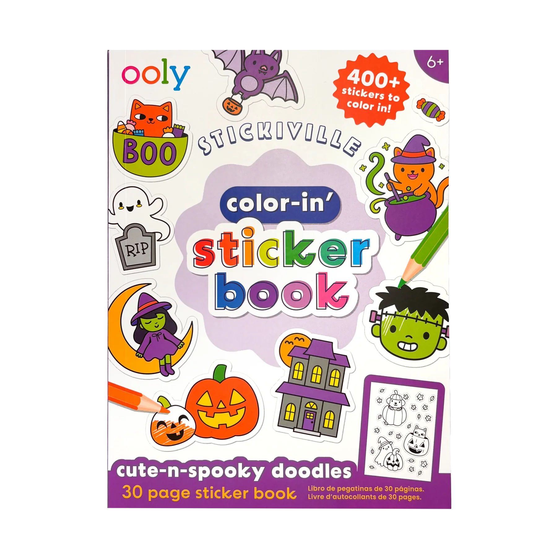 Stickiville Color n Sticker Book: Cute n Spooky