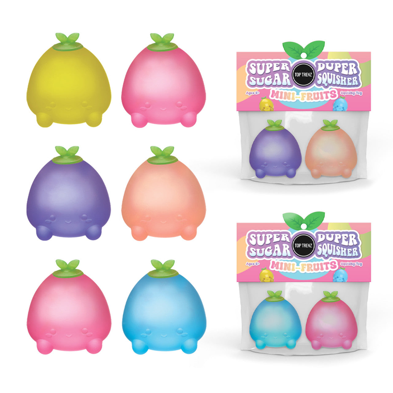 Super Duper Sugar Squisher - Mini Fruits 2 Pack