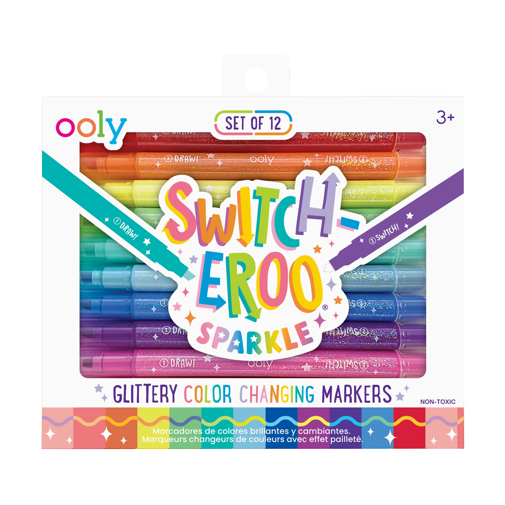 Switch-eroo! Sparkle Glittery Color Changing Markers
