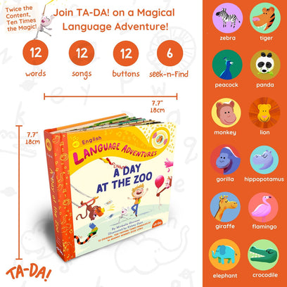A Funny Day at the Zoo - Language Adventure Book (Spanish)